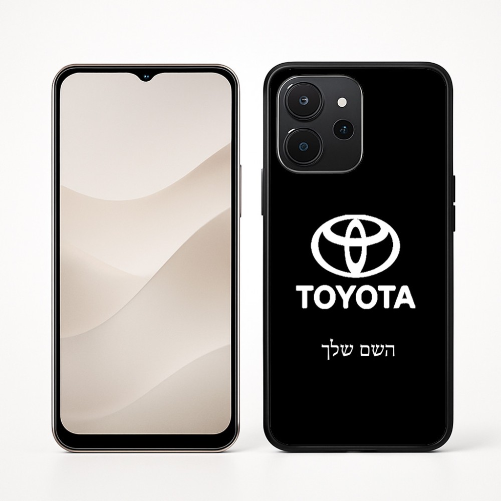 כיסוי בעיצוב אישי עם השם שלך לדגם - Realme P4x 5G בעיצוב טויוטה