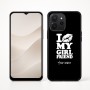 כיסוי בעיצוב אישי עם השם שלך לדגם - Realme P4x 5G בעיצוב לנשק את החברה שלי