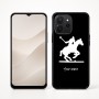 כיסוי בעיצוב אישי עם השם שלך לדגם - Realme P4x 5G בעיצוב שחקן פולו - סוס
