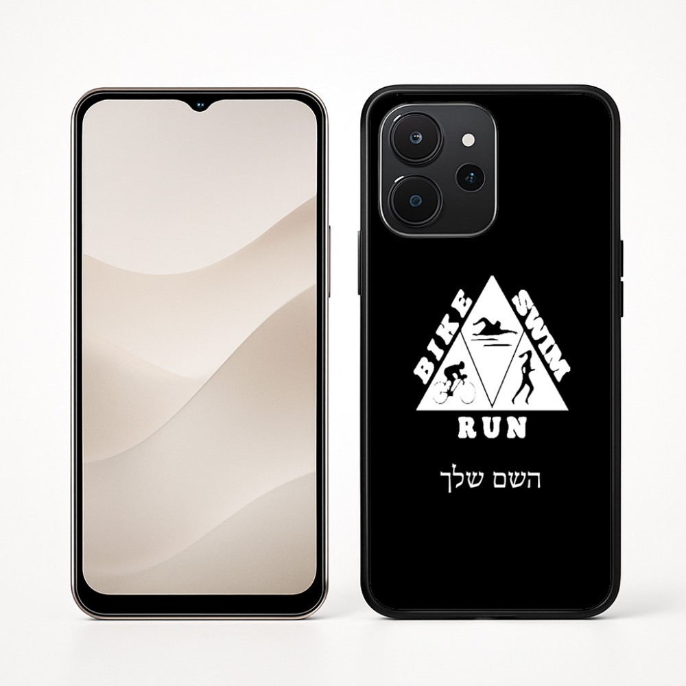 כיסוי בעיצוב אישי עם השם שלך לדגם - Realme P4x 5G בעיצוב טריאתלון