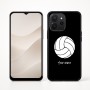 כיסוי בעיצוב אישי עם השם שלך לדגם - Realme P4x 5G בעיצוב כדור כדורעף