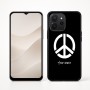 כיסוי בעיצוב אישי עם השם שלך לדגם - Realme P4x 5G בעיצוב סמל השלום