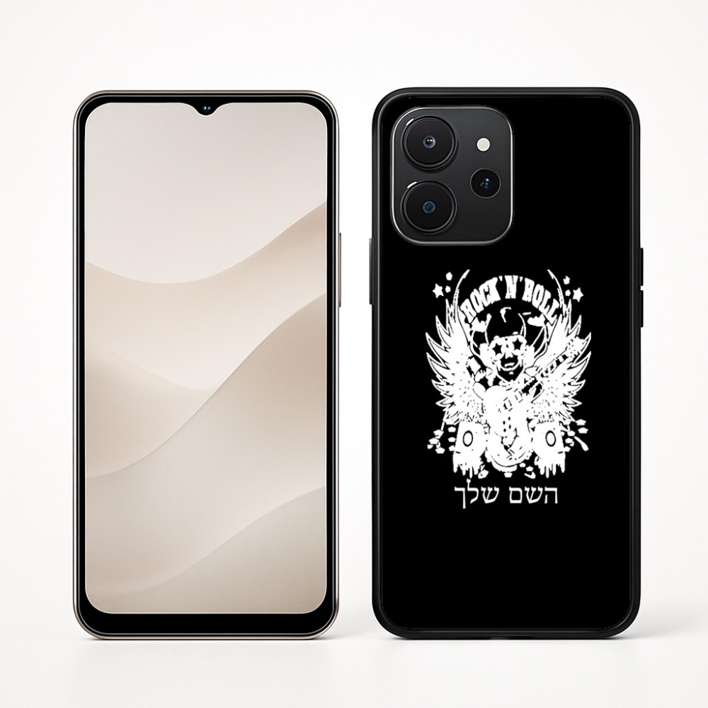 כיסוי בעיצוב אישי עם השם שלך לדגם - Realme P4x 5G בעיצוב רוקנרול