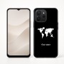 כיסוי בעיצוב אישי עם השם שלך לדגם - Realme P4x 5G בעיצוב מפת העולם
