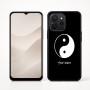 כיסוי בעיצוב אישי עם השם שלך לדגם - Realme P4x 5G בעיצוב סמל יינג יאנג