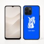 כיסוי בעיצוב אישי עם השם שלך לדגם - Realme P4x 5G בעיצוב ארנב מחזיק גזר