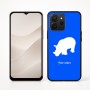 כיסוי בעיצוב אישי עם השם שלך לדגם - Realme P4x 5G בעיצוב קרנף