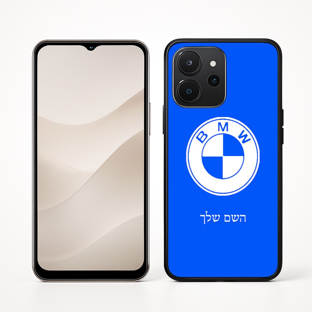 כיסוי בעיצוב אישי עם השם שלך לדגם - Realme P4x 5G בעיצוב ב.מ.וו