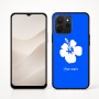 כיסוי בעיצוב אישי עם השם שלך לדגם - Realme P4x 5G בעיצוב פרח היביסקוס