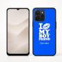 כיסוי בעיצוב אישי עם השם שלך לדגם - Realme P4x 5G בעיצוב נשקי את חבר שלי