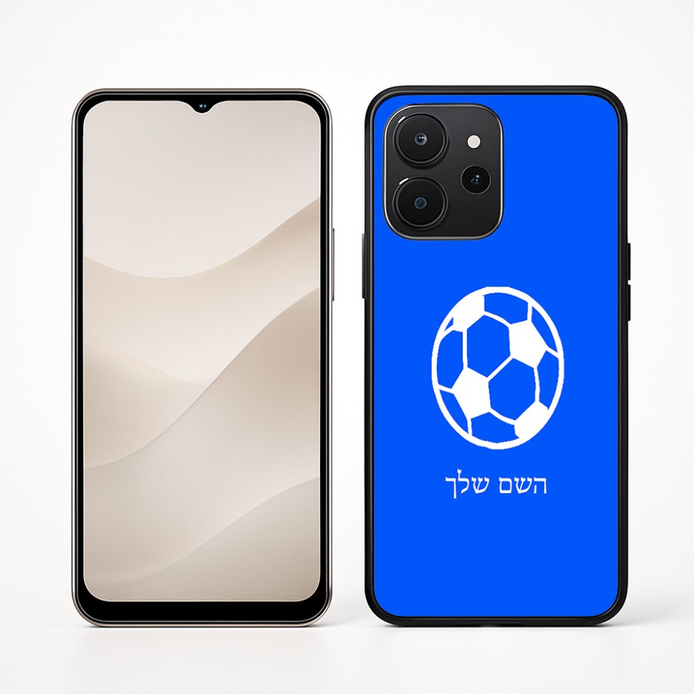 כיסוי בעיצוב אישי עם השם שלך לדגם - Realme P4x 5G בעיצוב כדורגל כדור כדורגל