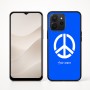 כיסוי בעיצוב אישי עם השם שלך לדגם - Realme P4x 5G בעיצוב סמל השלום