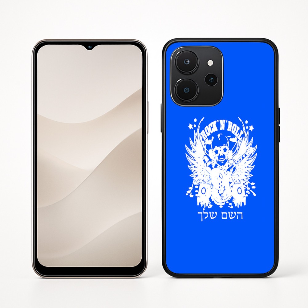 כיסוי בעיצוב אישי עם השם שלך לדגם - Realme P4x 5G בעיצוב רוקנרול