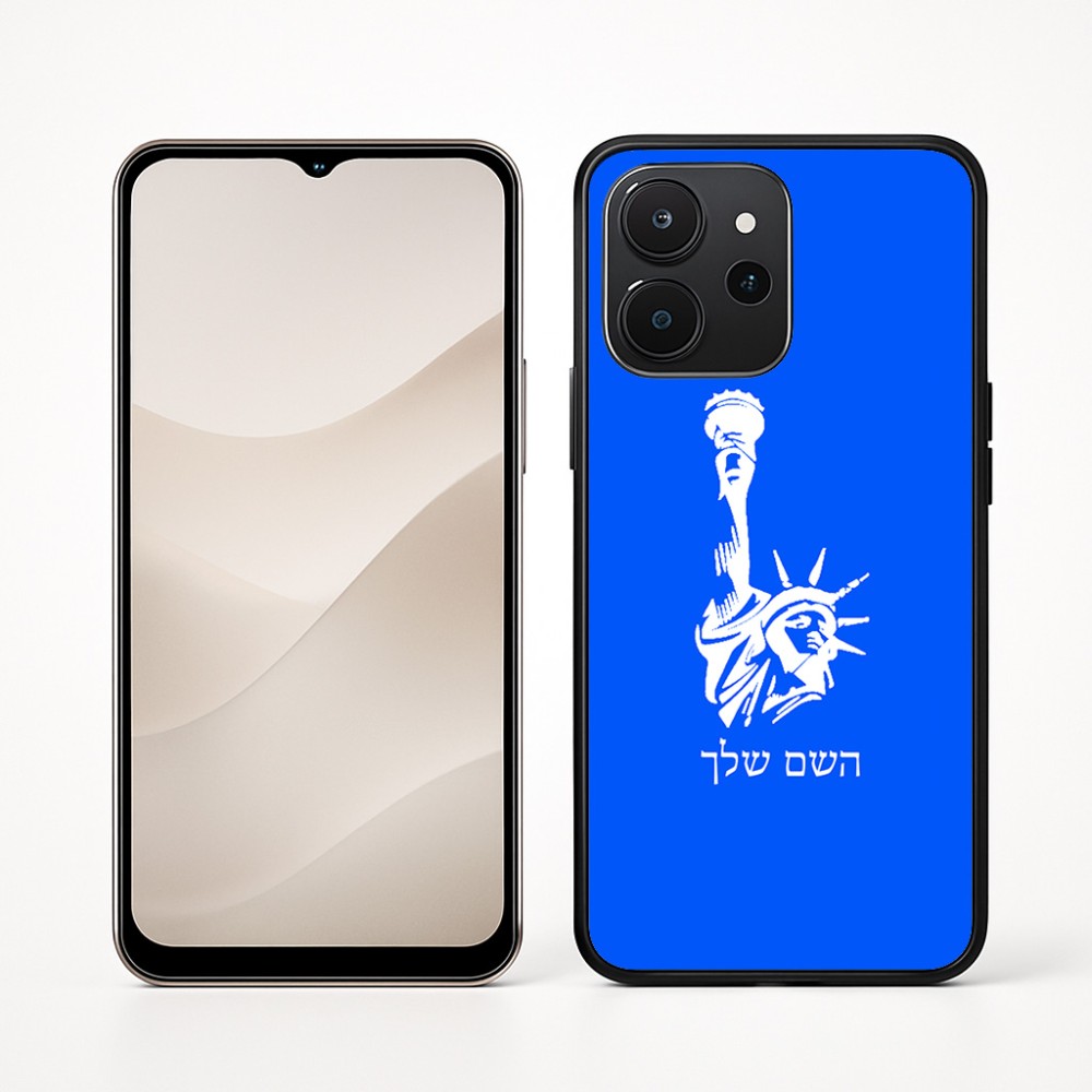 כיסוי בעיצוב אישי עם השם שלך לדגם - Realme P4x 5G בעיצוב פסל החירות