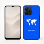 כיסוי בעיצוב אישי עם השם שלך לדגם - Realme P4x 5G בעיצוב מפת העולם