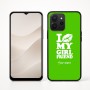 כיסוי בעיצוב אישי עם השם שלך לדגם - Realme P4x 5G בעיצוב לנשק את החברה שלי