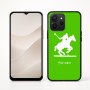 כיסוי בעיצוב אישי עם השם שלך לדגם - Realme P4x 5G בעיצוב שחקן פולו - סוס