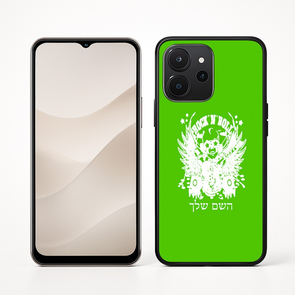 כיסוי בעיצוב אישי עם השם שלך לדגם - Realme P4x 5G בעיצוב רוקנרול