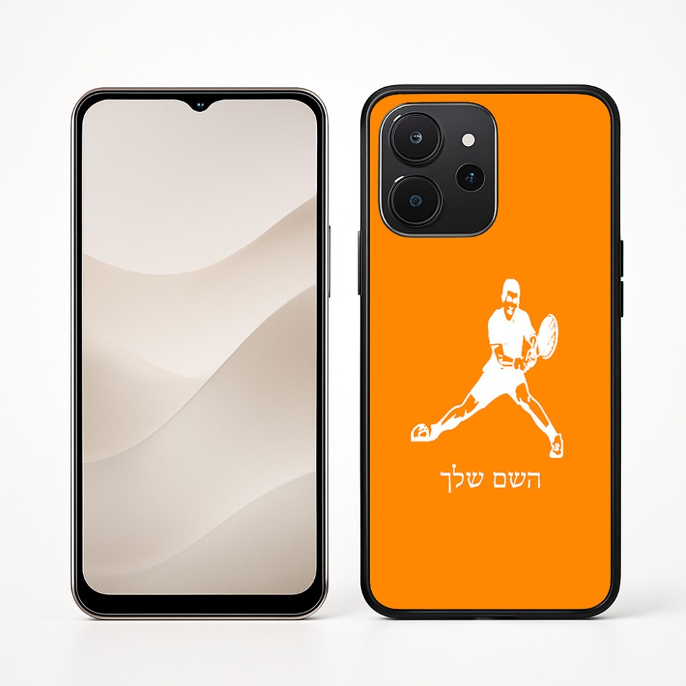 כיסוי בעיצוב אישי עם השם שלך לדגם - Realme P4x 5G בעיצוב שחקן טניס