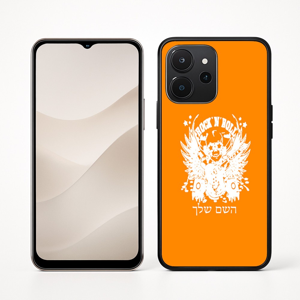 כיסוי בעיצוב אישי עם השם שלך לדגם - Realme P4x 5G בעיצוב רוקנרול