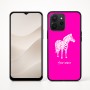כיסוי בעיצוב אישי עם השם שלך לדגם - Realme P4x 5G בעיצוב זברה