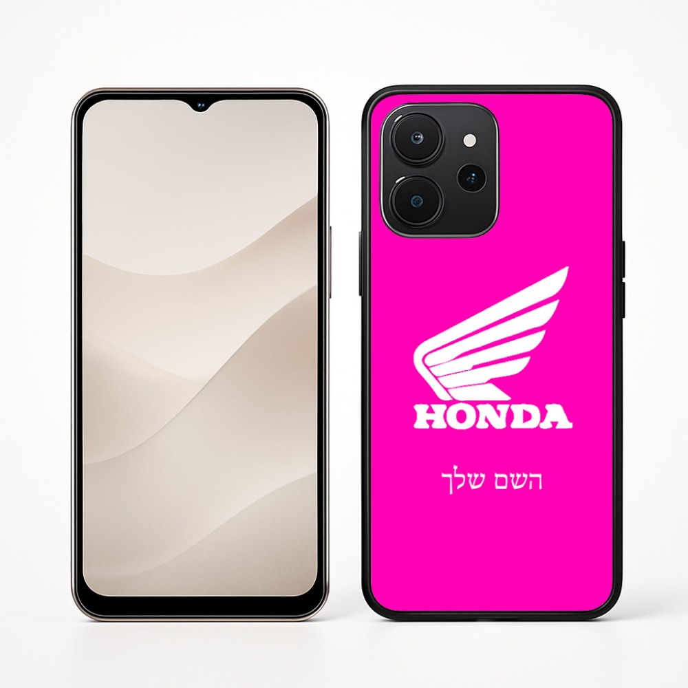 כיסוי בעיצוב אישי עם השם שלך לדגם - Realme P4x 5G בעיצוב הונדה