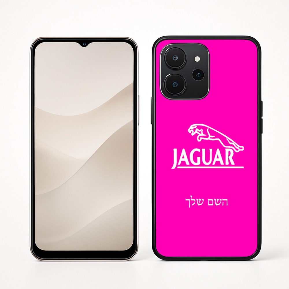 כיסוי בעיצוב אישי עם השם שלך לדגם - Realme P4x 5G בעיצוב יגואר