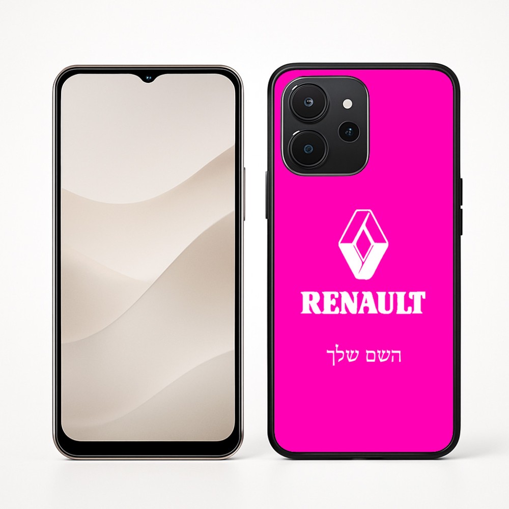 כיסוי בעיצוב אישי עם השם שלך לדגם - Realme P4x 5G בעיצוב רנו