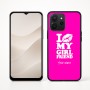 כיסוי בעיצוב אישי עם השם שלך לדגם - Realme P4x 5G בעיצוב לנשק את החברה שלי