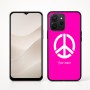 כיסוי בעיצוב אישי עם השם שלך לדגם - Realme P4x 5G בעיצוב סמל השלום
