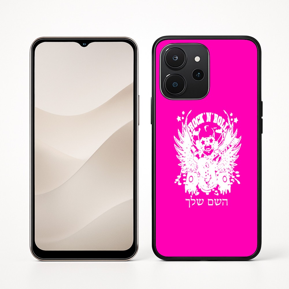 כיסוי בעיצוב אישי עם השם שלך לדגם - Realme P4x 5G בעיצוב רוקנרול