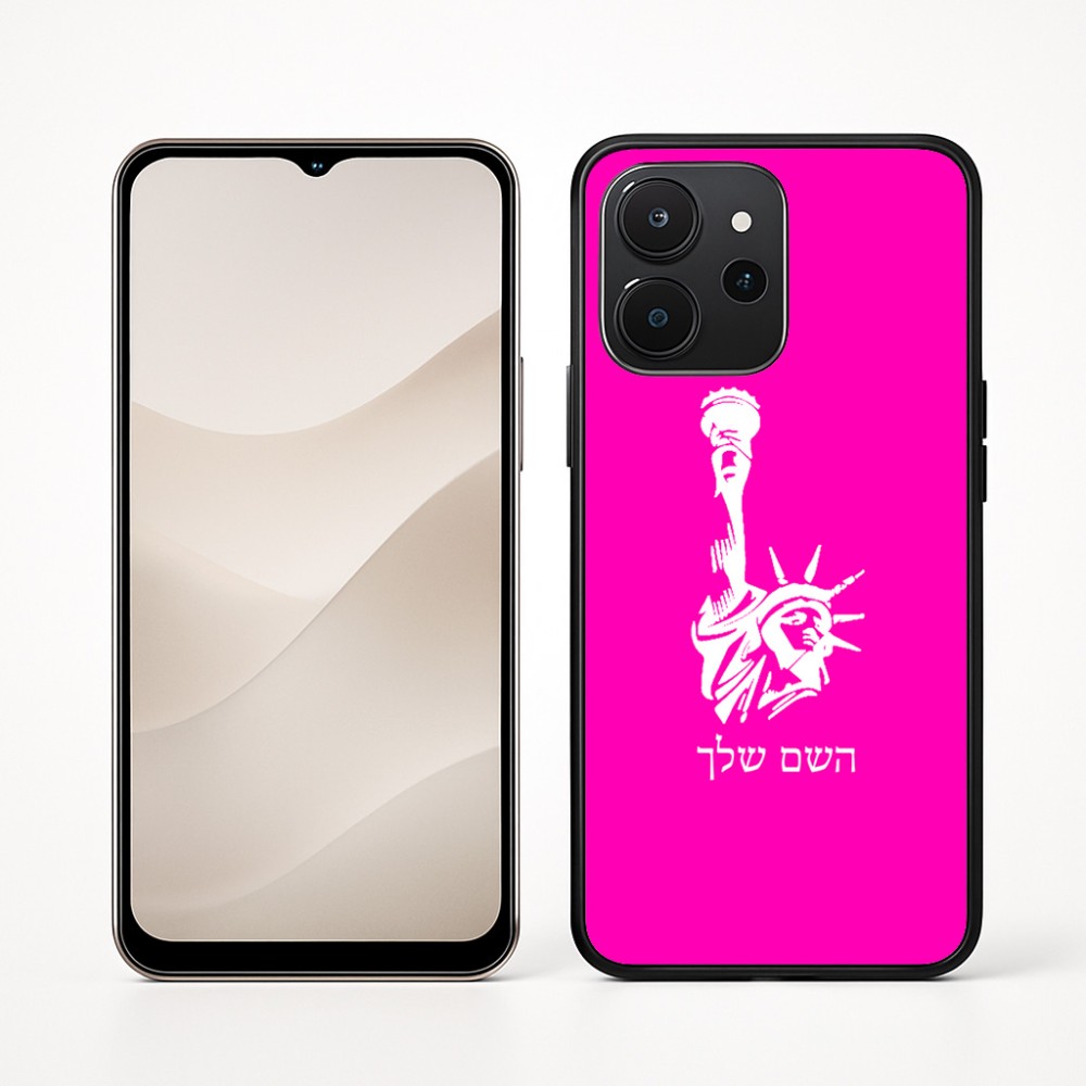כיסוי בעיצוב אישי עם השם שלך לדגם - Realme P4x 5G בעיצוב פסל החירות