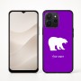 כיסוי בעיצוב אישי עם השם שלך לדגם - Realme P4x 5G בעיצוב דוב