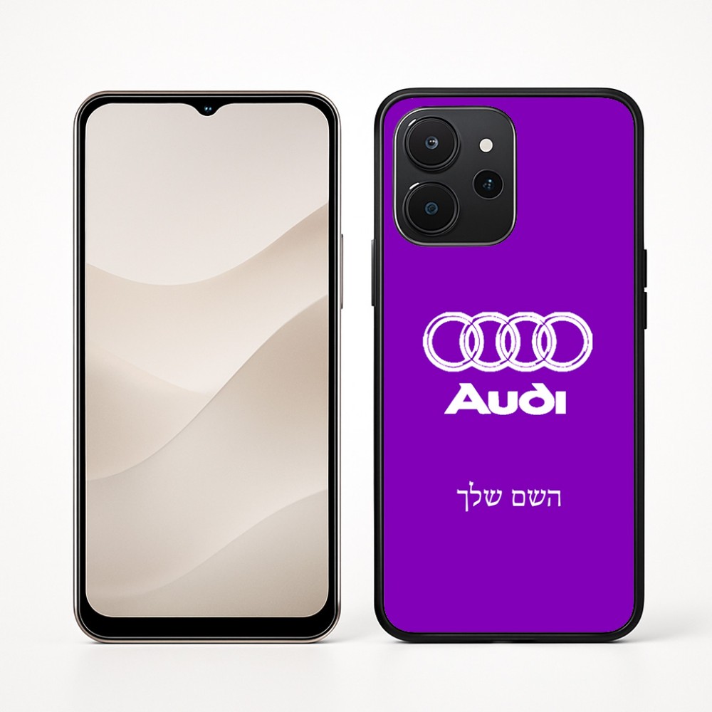 כיסוי בעיצוב אישי עם השם שלך לדגם - Realme P4x 5G בעיצוב אאודי