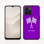 כיסוי בעיצוב אישי עם השם שלך לדגם - Realme P4x 5G בעיצוב דגל המירוץ