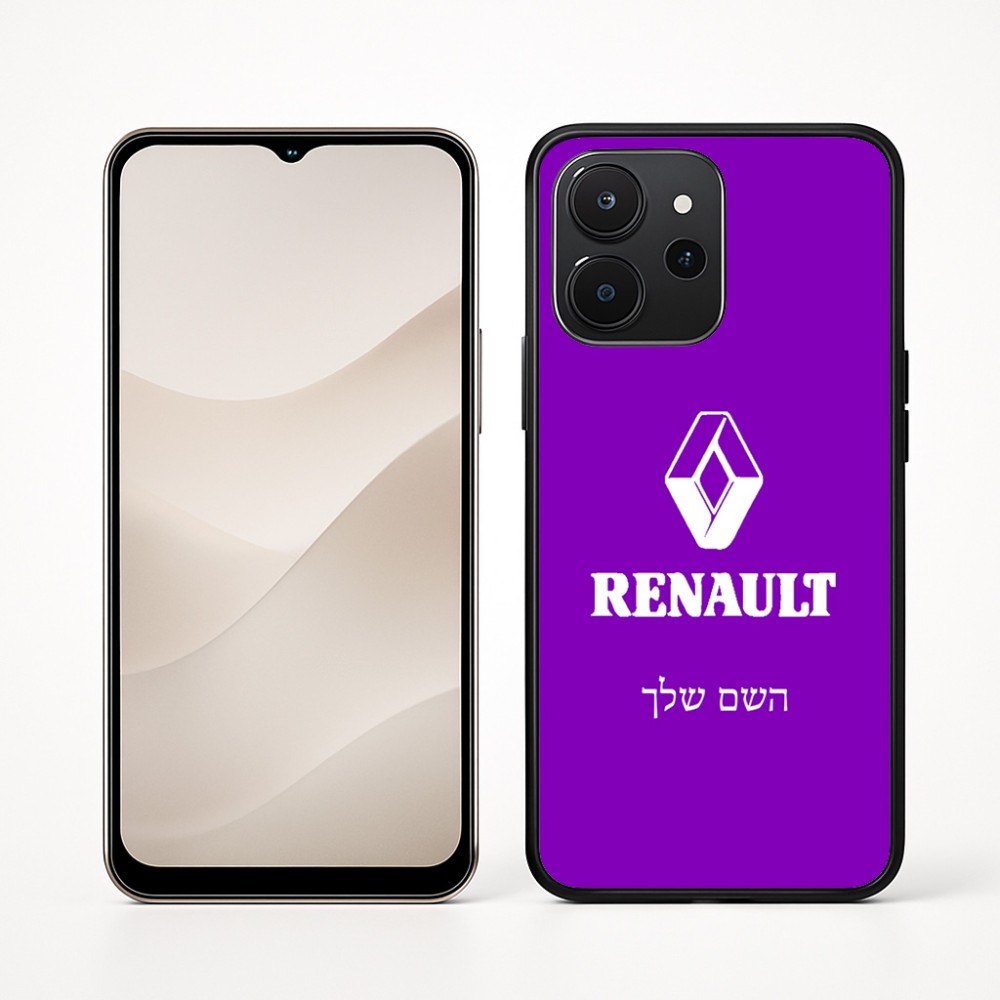 כיסוי בעיצוב אישי עם השם שלך לדגם - Realme P4x 5G בעיצוב רנו
