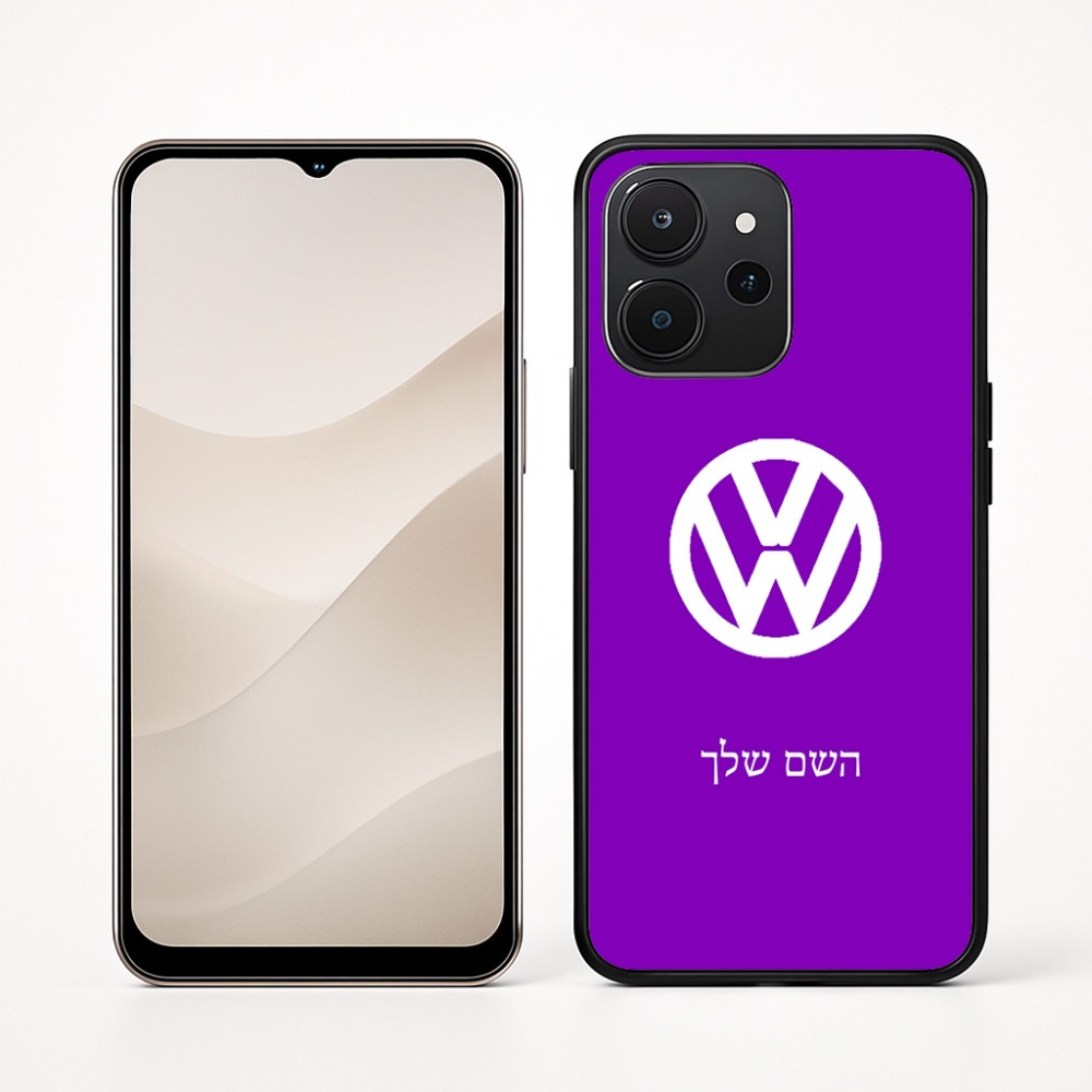 כיסוי בעיצוב אישי עם השם שלך לדגם - Realme P4x 5G בעיצוב פולקסווגן