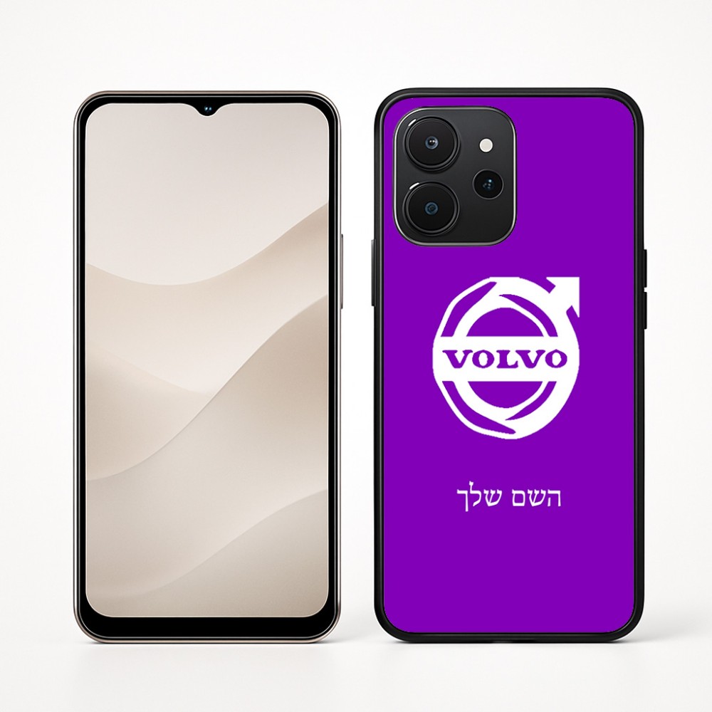 כיסוי בעיצוב אישי עם השם שלך לדגם - Realme P4x 5G בעיצוב וולוו