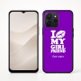 כיסוי בעיצוב אישי עם השם שלך לדגם - Realme P4x 5G בעיצוב לנשק את החברה שלי