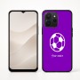 כיסוי בעיצוב אישי עם השם שלך לדגם - Realme P4x 5G בעיצוב כדורגל כדור כדורגל