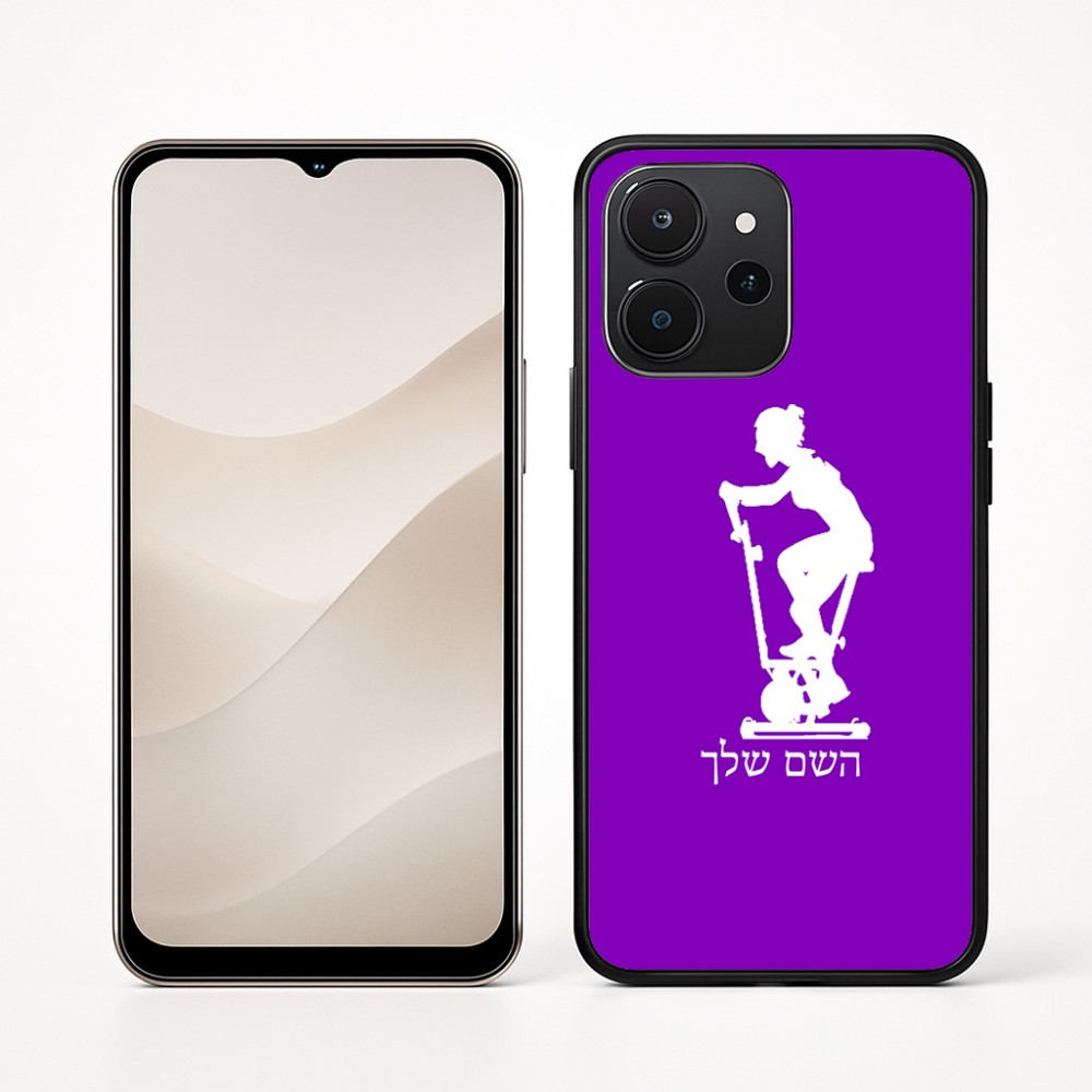 כיסוי בעיצוב אישי עם השם שלך לדגם - Realme P4x 5G בעיצוב אימון ספינינג - אישה