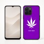 כיסוי בעיצוב אישי עם השם שלך לדגם - Realme P4x 5G בעיצוב עלה מריחואנה - גראס