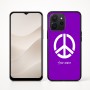 כיסוי בעיצוב אישי עם השם שלך לדגם - Realme P4x 5G בעיצוב סמל השלום