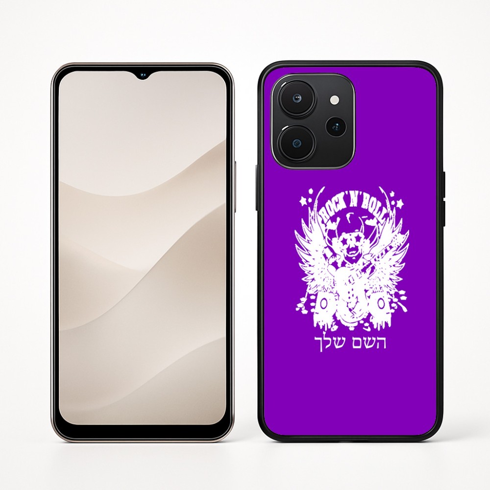 כיסוי בעיצוב אישי עם השם שלך לדגם - Realme P4x 5G בעיצוב רוקנרול