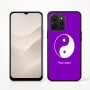 כיסוי בעיצוב אישי עם השם שלך לדגם - Realme P4x 5G בעיצוב סמל יינג יאנג