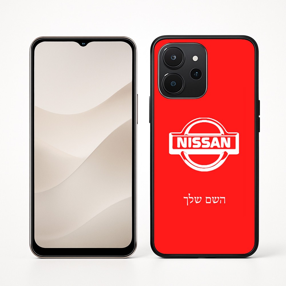 כיסוי בעיצוב אישי עם השם שלך לדגם - Realme P4x 5G בעיצוב ניסאן
