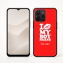 כיסוי בעיצוב אישי עם השם שלך לדגם - Realme P4x 5G בעיצוב נשקי את חבר שלי