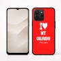 כיסוי בעיצוב אישי עם השם שלך לדגם - Realme P4x 5G בעיצוב אוהב את החברה שלי