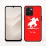 כיסוי בעיצוב אישי עם השם שלך לדגם - Realme P4x 5G בעיצוב שחקן פולו - סוס
