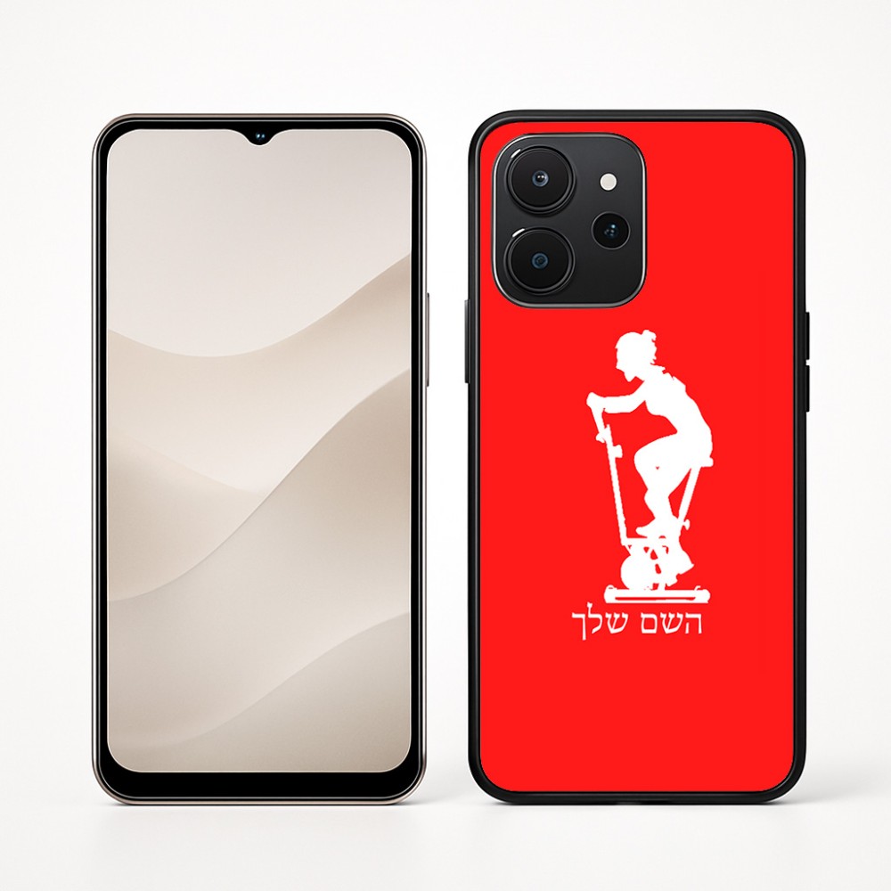כיסוי בעיצוב אישי עם השם שלך לדגם - Realme P4x 5G בעיצוב אימון ספינינג - אישה